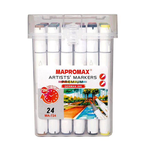 rando24mapromax1 ماژیک راندو 24 رنگ مپروکس